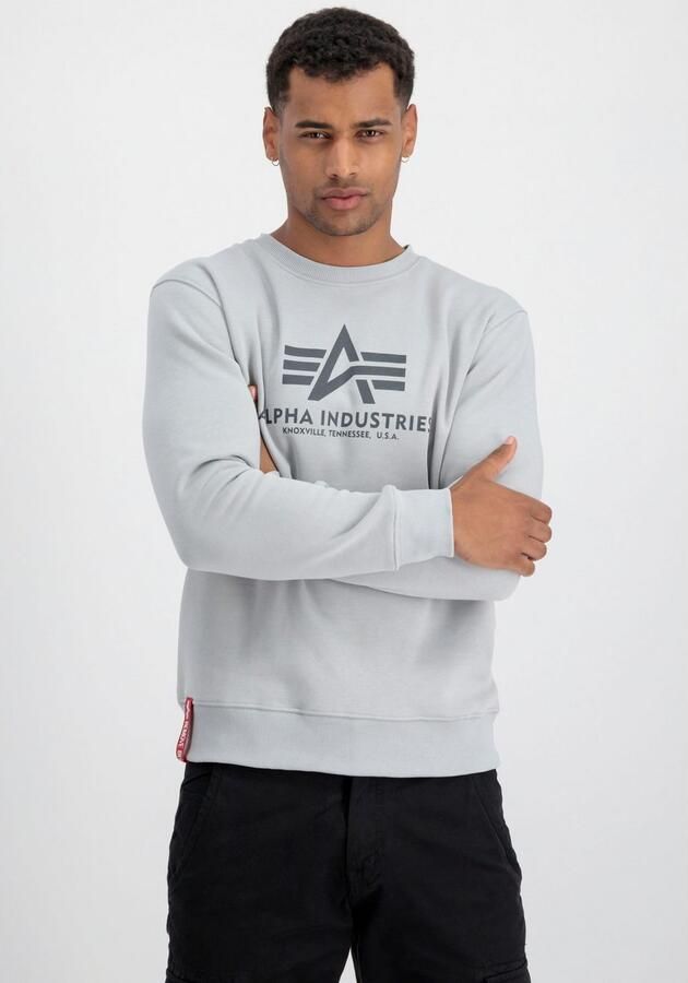 Alpha industries Sweatshirt met logoprint model 'BASIC SWEATER' - Foto 6