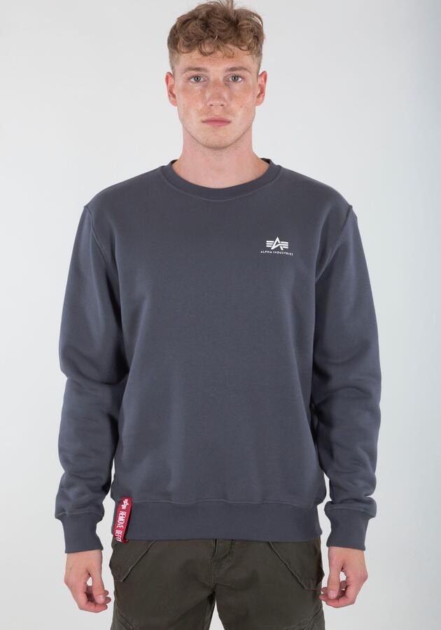 Alpha Industries Sweater Men Sweatshirts Basic Sweater Small Logo - Foto 3