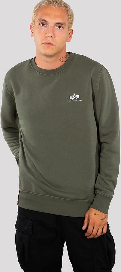 Alpha Industries Sweater Men Sweatshirts Basic Sweater Small Logo - Foto 4