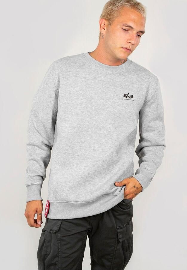Alpha Industries Sweater Men Sweatshirts Basic Sweater Small Logo - Foto 5