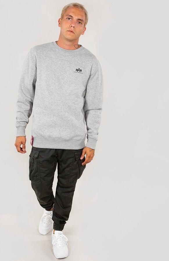 Alpha Industries Sweater Men Sweatshirts Basic Sweater Small Logo - Foto 4