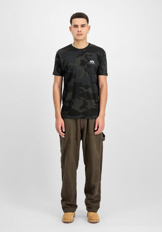 Alpha Industries Shirt met ronde hals Backprint T Camo - Foto 3
