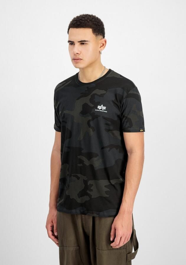 Alpha Industries Shirt met ronde hals Backprint T Camo - Foto 4