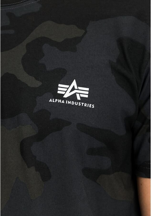 Alpha Industries Shirt met ronde hals Backprint T Camo - Foto 2