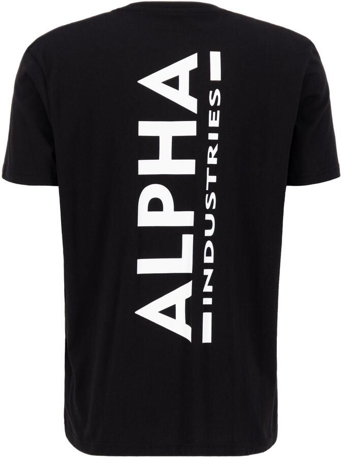 Alpha industries Backprint T-shirts Kleding black maat: XL beschikbare maaten:XL