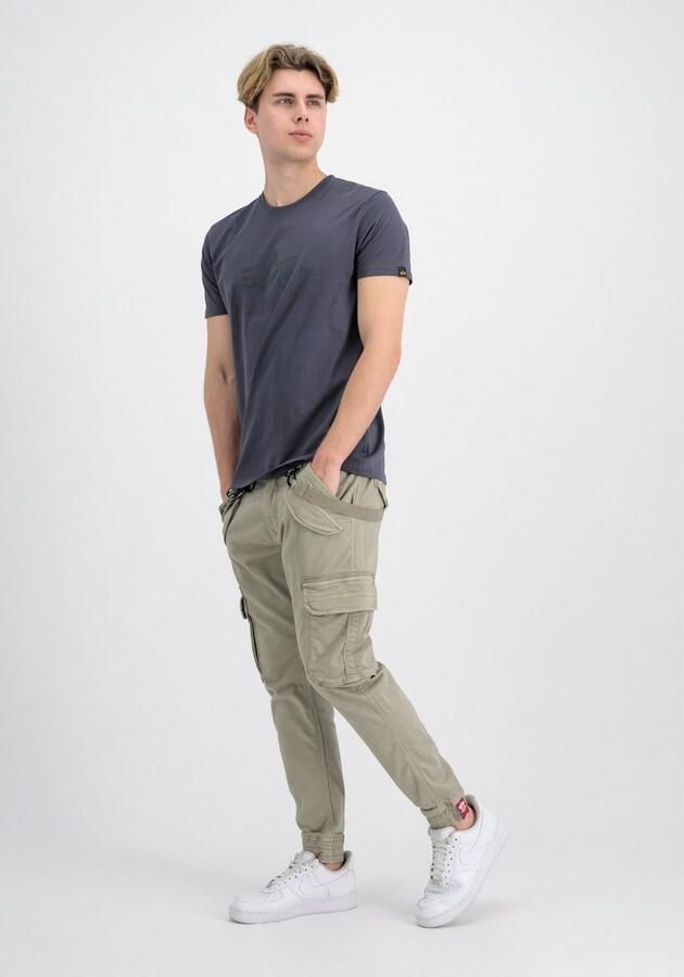 Alpha industries T-shirt met labelprint model 'Rainbow' - Foto 5