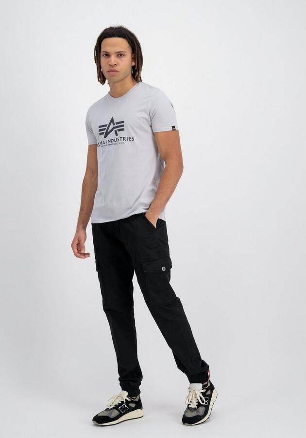 Alpha industries T-shirt met labelprint model 'Rainbow' - Foto 4