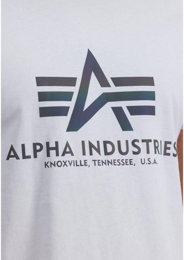 Alpha industries T-shirt met labelprint model 'Rainbow' - Foto 2