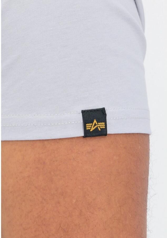 Alpha industries T-shirt met labelprint model 'Rainbow' - Foto 3