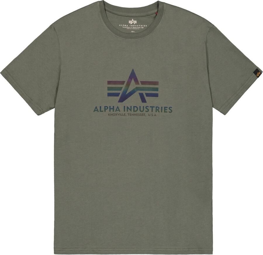 Alpha Industries T-shirt Basic T-Shirt BL Rainbow Ref. - Foto 2
