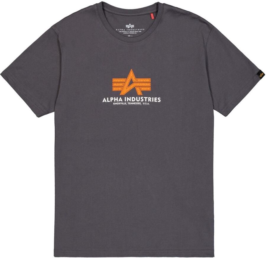 Alpha industries Modern Comfort T-shirt met 3D Print Gray Heren - Foto 5