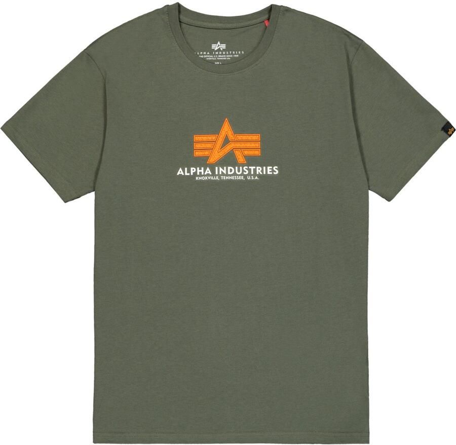 Alpha industries Modern Comfort T-shirt met 3D Print Green Heren - Foto 4