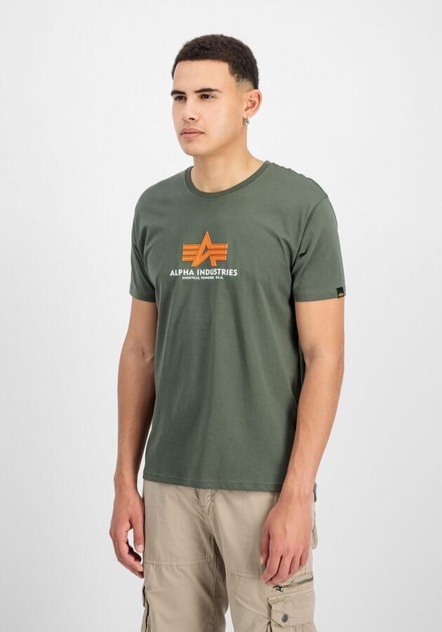 Alpha industries Modern Comfort T-shirt met 3D Print Green Heren - Foto 3