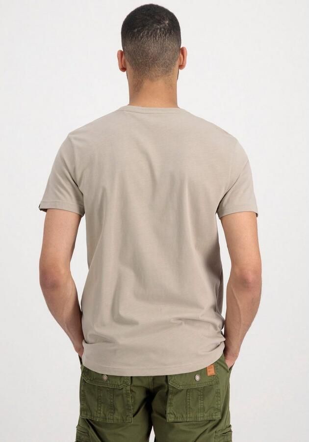 Alpha industries Heren Basic T-shirt Korte Mouw Beige Heren - Foto 4