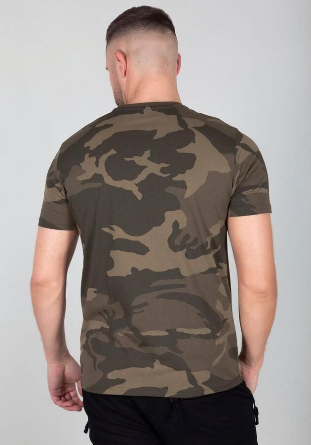 Alpha industries T-shirt met all-over motief model 'BASIC' - Foto 2