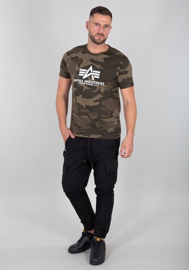 Alpha industries T-shirt met all-over motief model 'BASIC' - Foto 3