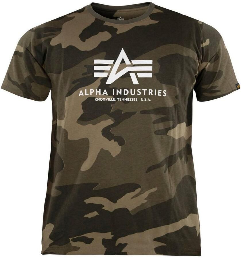 Alpha industries T-shirt met all-over motief model 'BASIC'