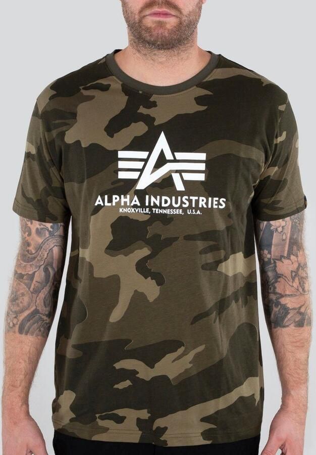 Alpha industries T-shirt met all-over motief model 'BASIC' - Foto 4