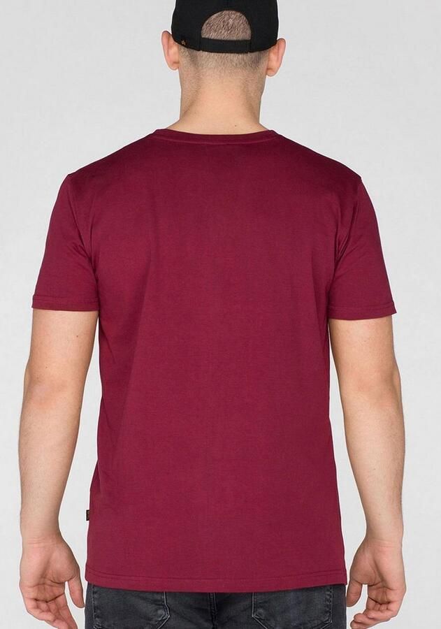 Alpha industries Heren Basic T-shirt Korte Mouw Red Heren - Foto 2