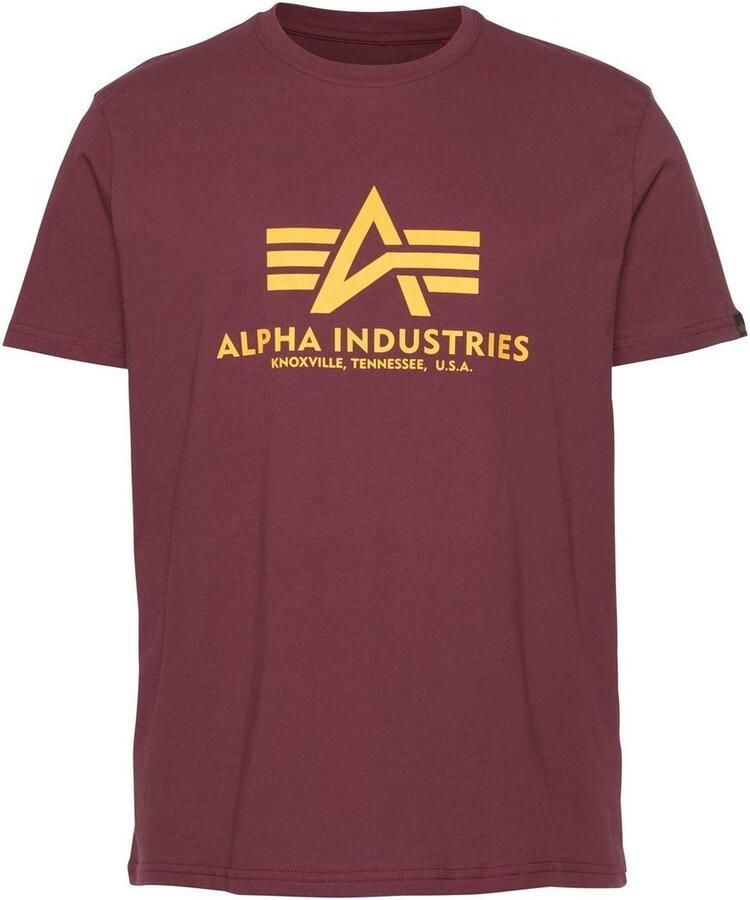 Alpha industries Heren Basic T-shirt Korte Mouw Red Heren