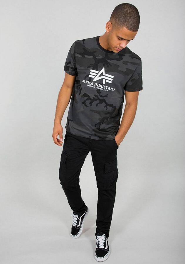 Alpha industries Basic T Camo T-shirts Kleding black camo maat: L beschikbare maaten:S M L - Foto 3