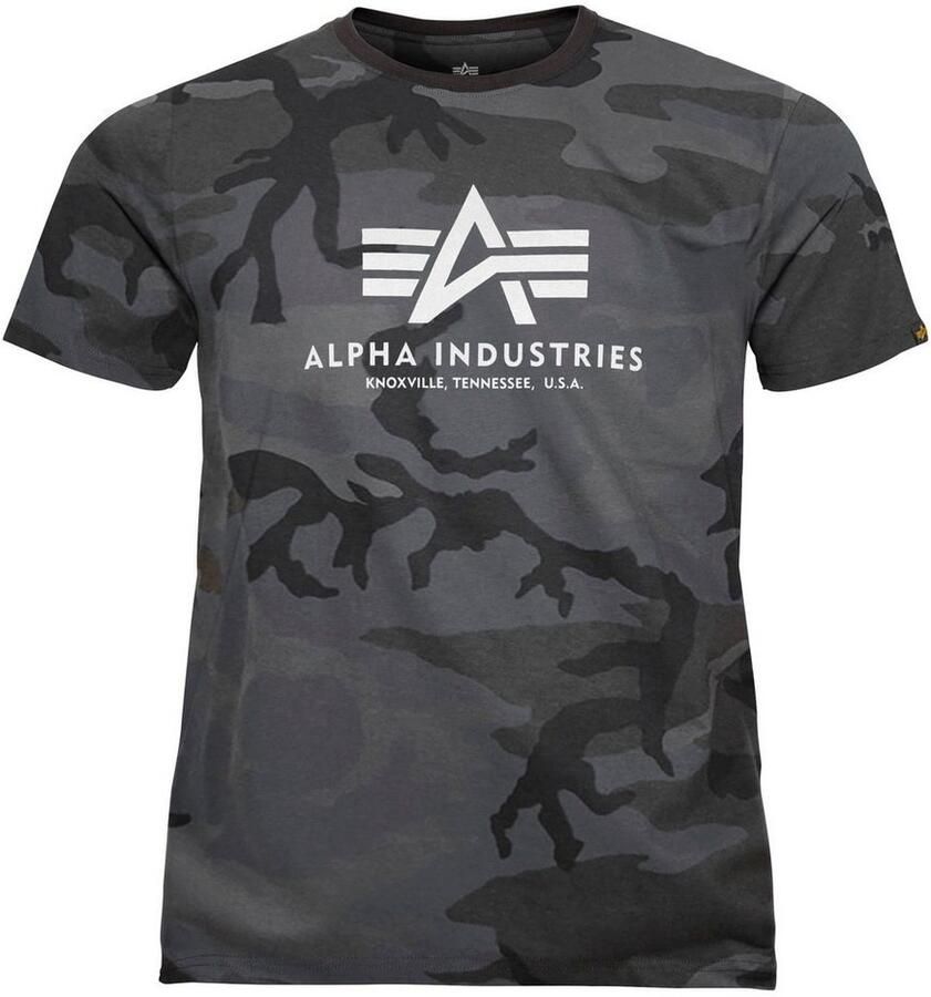 Alpha industries Basic T Camo T-shirts Kleding black camo maat: L beschikbare maaten:S M L