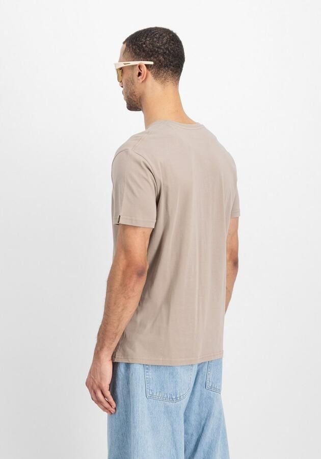 Alpha industries Heren Basic T-shirt Korte Mouw Beige Heren - Foto 6