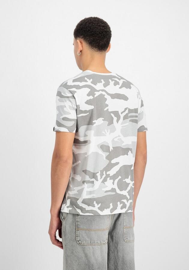 Alpha industries Basic T Camo T-shirts Kleding white camo maat: M beschikbare maaten:M L - Foto 3