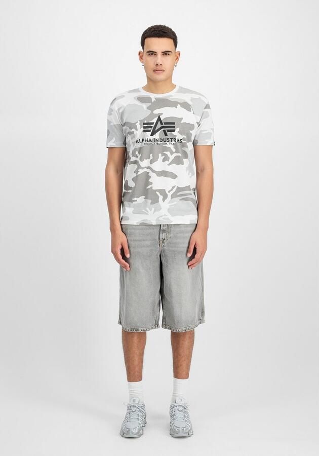 Alpha industries Basic T Camo T-shirts Kleding white camo maat: M beschikbare maaten:M L - Foto 4