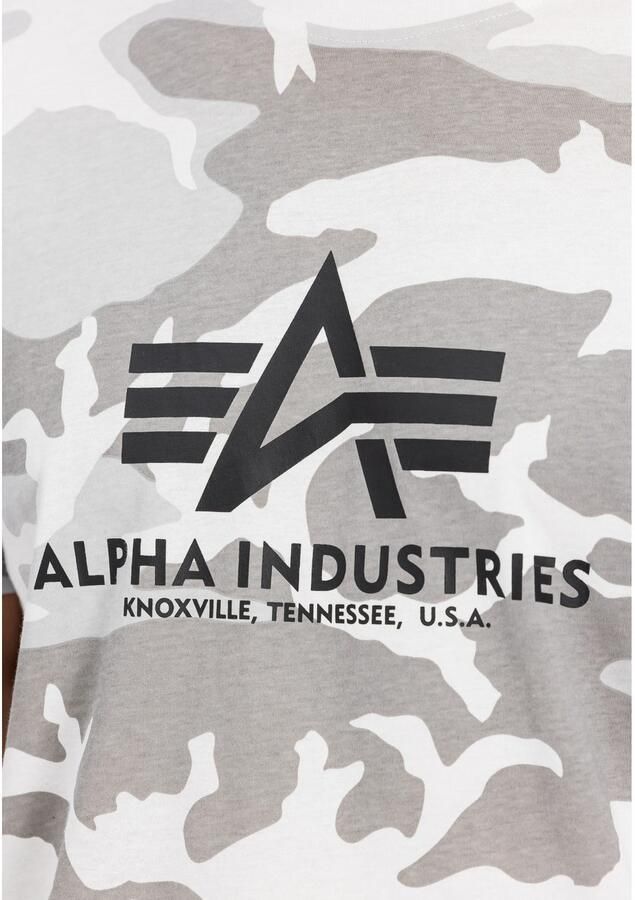 Alpha industries Basic T Camo T-shirts Kleding white camo maat: M beschikbare maaten:M L - Foto 2