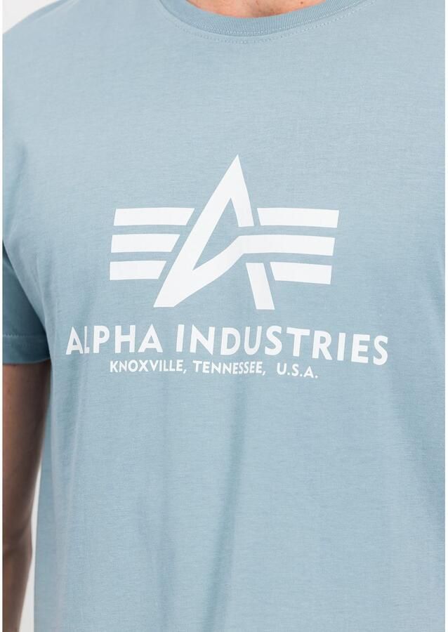 Alpha industries T-shirt met labelprint model 'BASIC' - Foto 2
