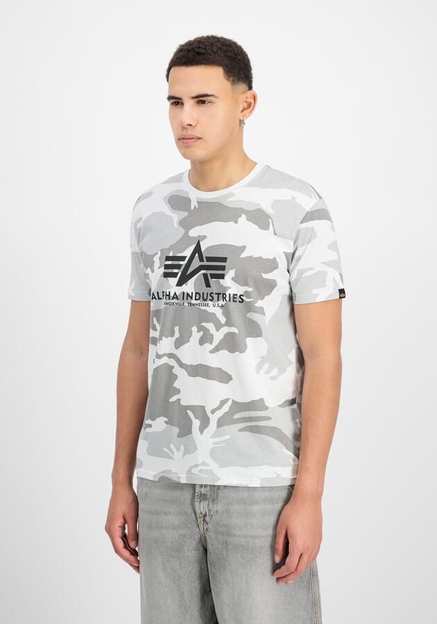 Alpha industries Basic T Camo T-shirts Kleding white camo maat: M beschikbare maaten:M L - Foto 5