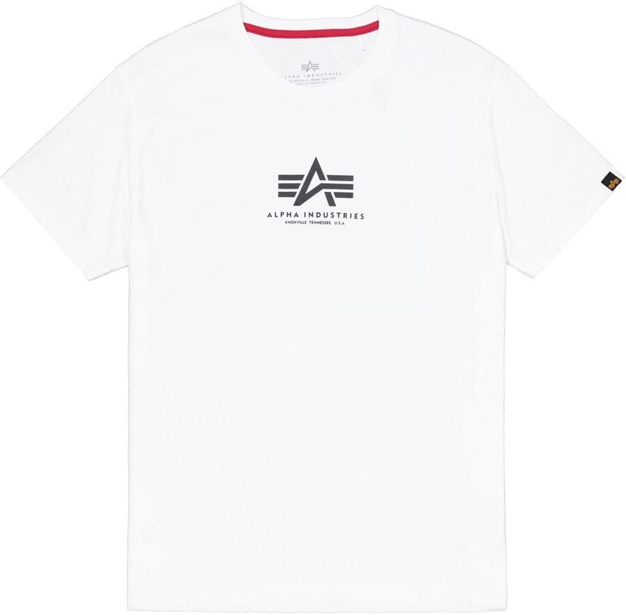 Alpha industries Basic T Ml T-shirts Kleding white maat: XXL beschikbare maaten:S M XXL XXXL