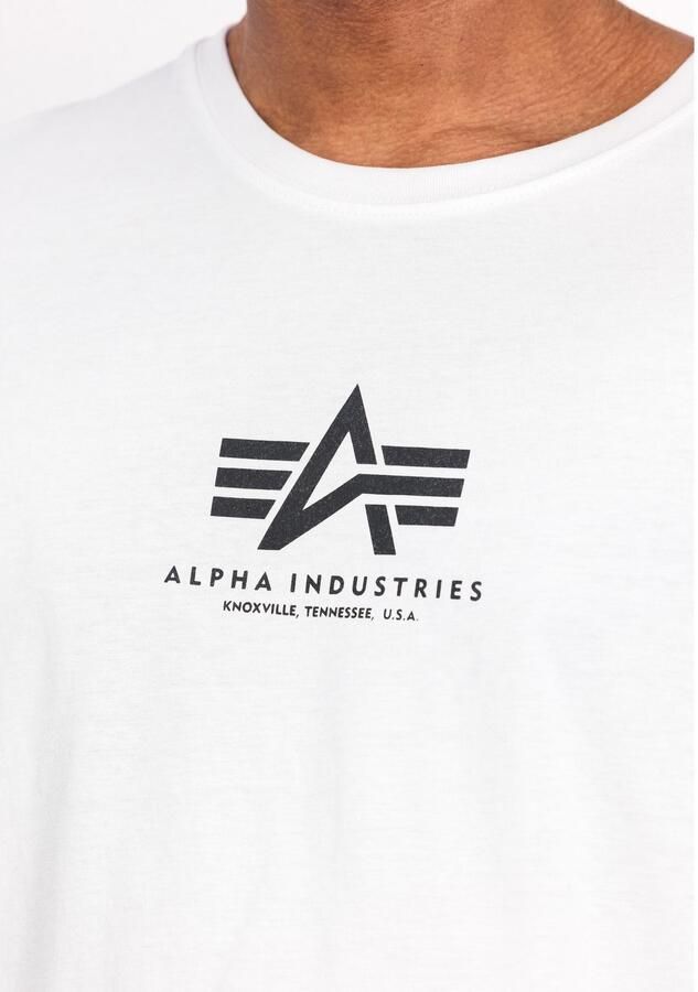 Alpha industries Basic T Ml T-shirts Kleding white maat: XXL beschikbare maaten:S M XXL XXXL - Foto 3