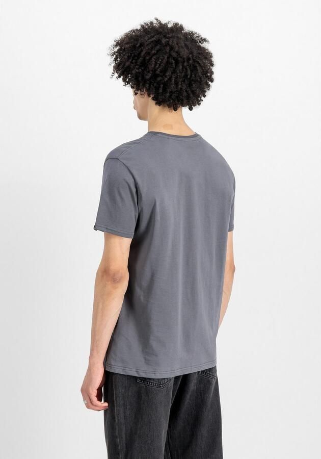 Alpha industries Basic T Ml T-shirts Kleding greyblack black maat: XXL beschikbare maaten:S XXL - Foto 7