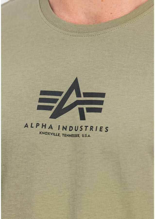 Alpha industries Basic T Ml T-shirts Kleding olive maat: XXL beschikbare maaten:S XXL