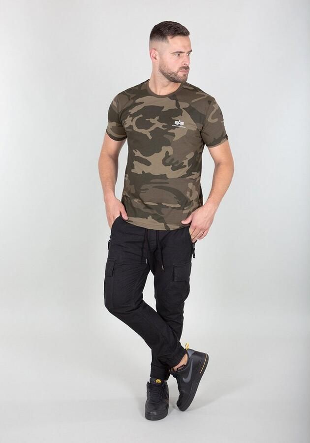 Alpha industries T-shirt met all-over motief model 'BASIC' - Foto 3