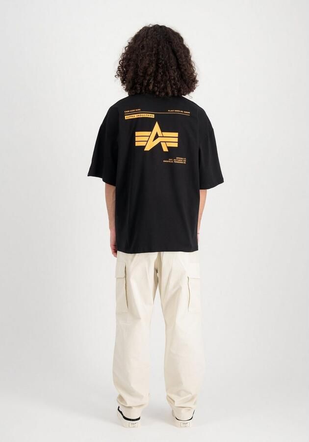 Alpha industries Logo Back Print Tee Men T-Shirts & Polo's zwart Maat S Kleding - Foto 4