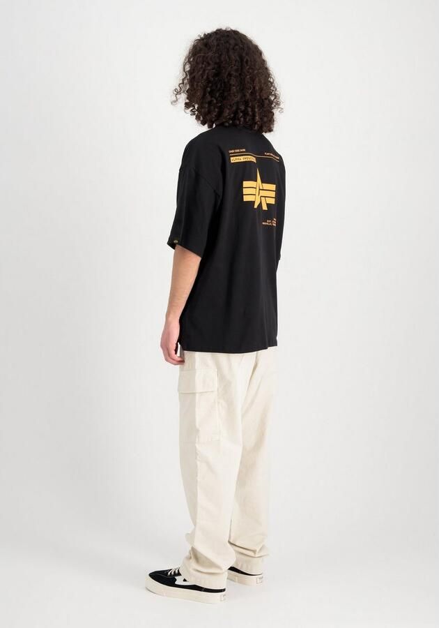 Alpha industries Logo Back Print Tee Men T-Shirts & Polo's zwart Maat S Kleding - Foto 5