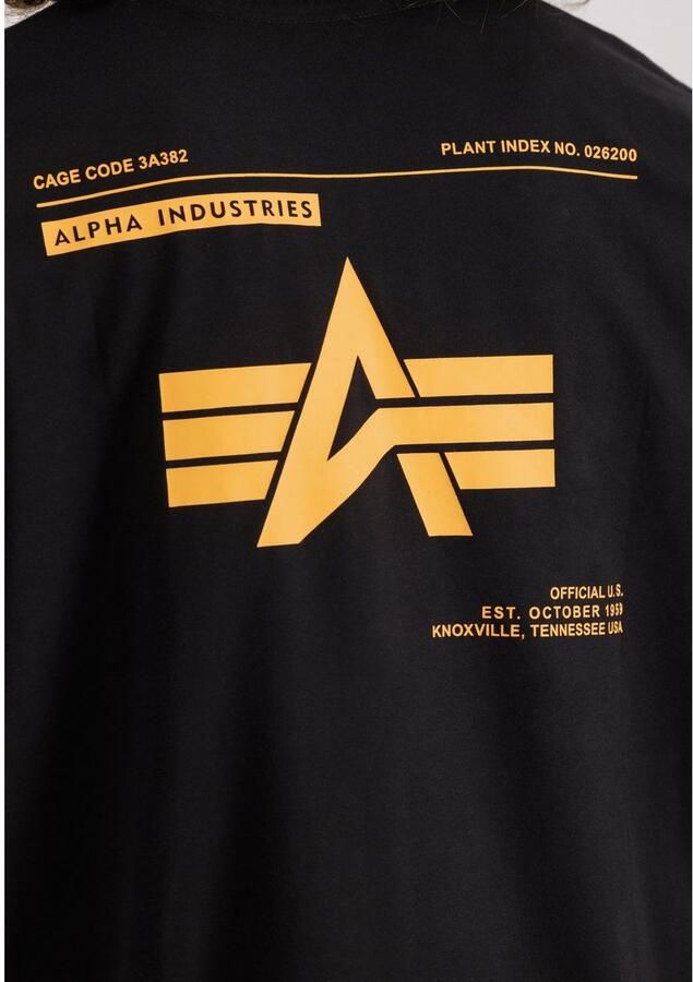 Alpha industries Logo Back Print Tee Men T-Shirts & Polo's zwart Maat S Kleding