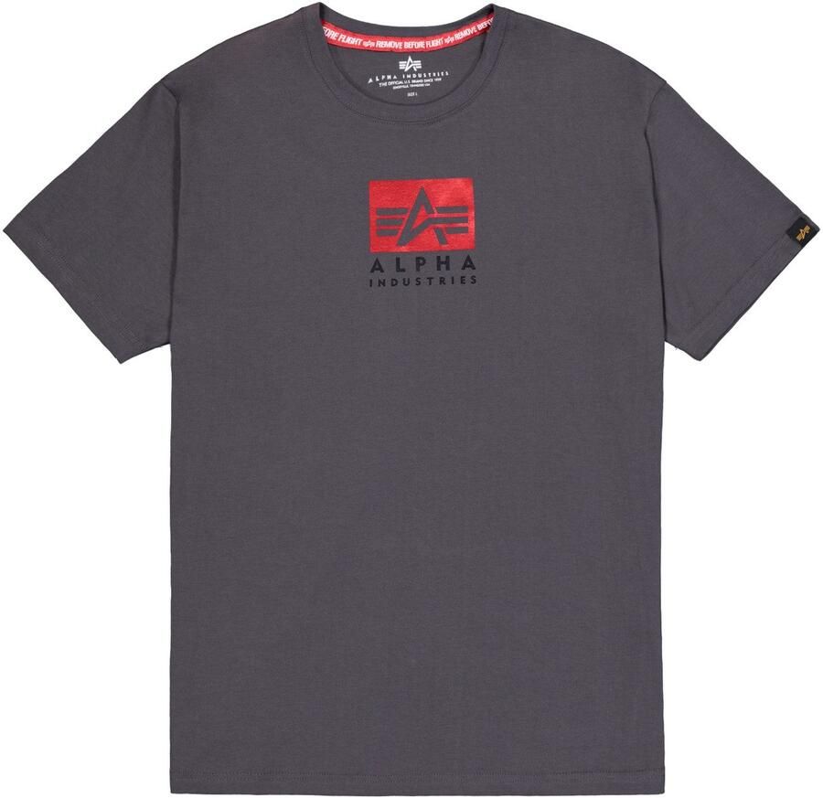 Alpha industries T-shirt met labelprint en ronde hals - Foto 5