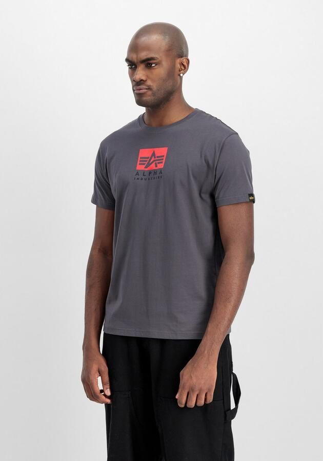 Alpha industries T-shirt met labelprint en ronde hals - Foto 3