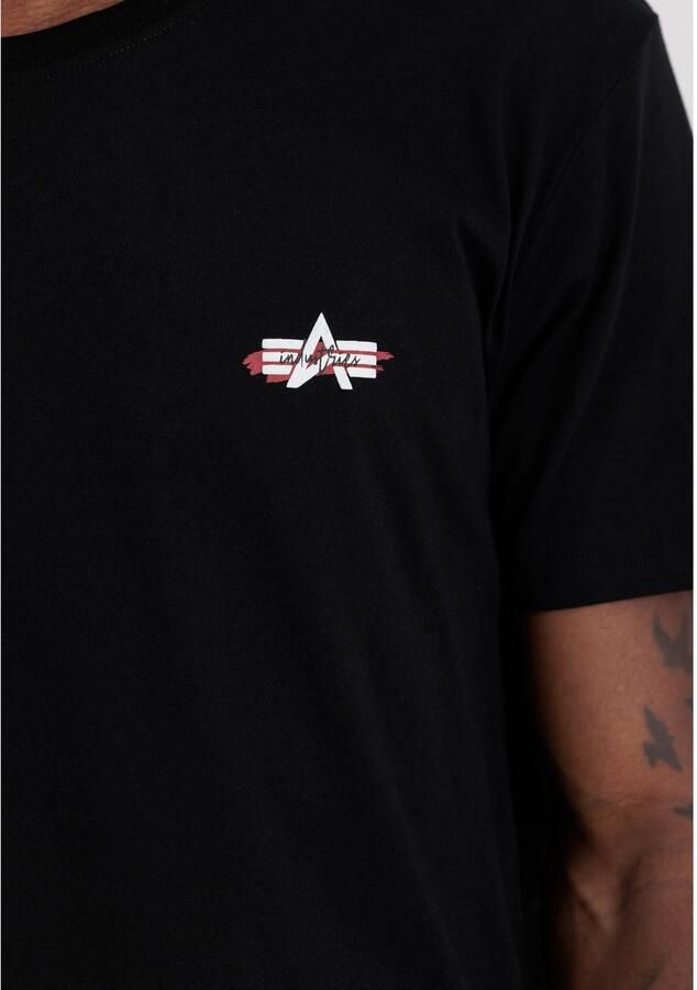 Alpha Industries T-shirt Signature Puff Print Backprint T-Shirt