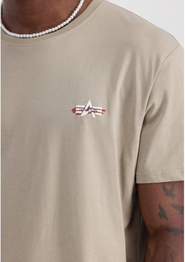 Alpha Industries T-shirt Signature Puff Print Backprint T-Shirt