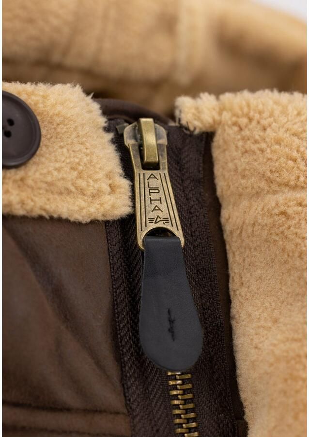 Alpha industries Vintage Brown Arctic Parka Eco-leren jas Brown Heren - Foto 6