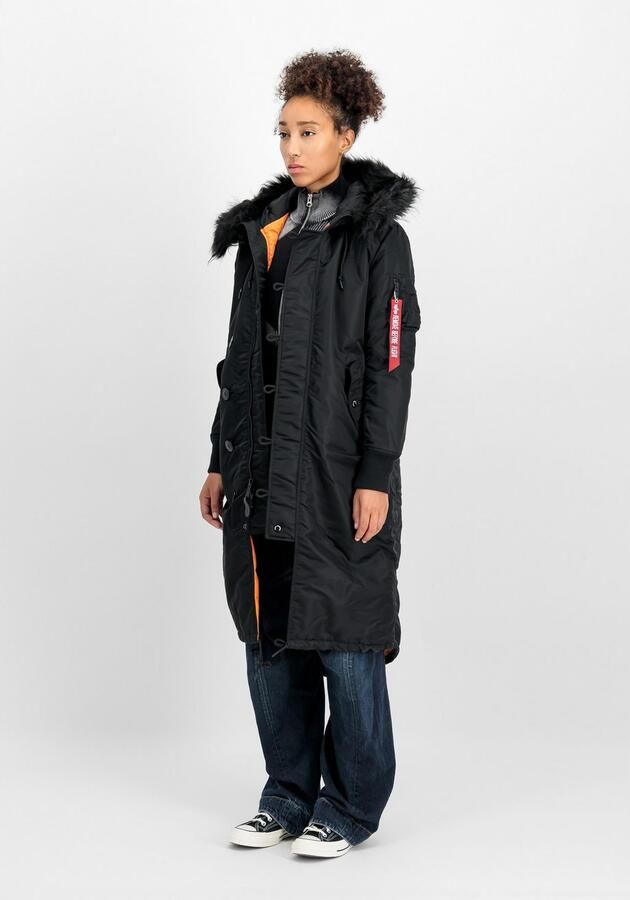 Alpha industries Parka met labelapplicatie model 'FISHTAIL'