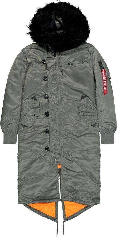 Alpha industries Parka met labelapplicatie model 'FISHTAIL' - Foto 5