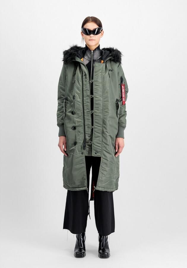 Alpha industries Parka met labelapplicatie model 'FISHTAIL'