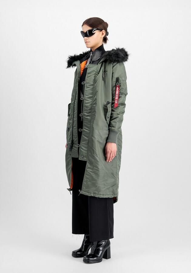 Alpha industries Parka met labelapplicatie model 'FISHTAIL' - Foto 3