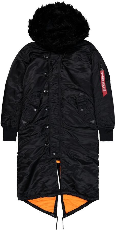 Alpha industries Parka met labelapplicatie model 'FISHTAIL' - Foto 4